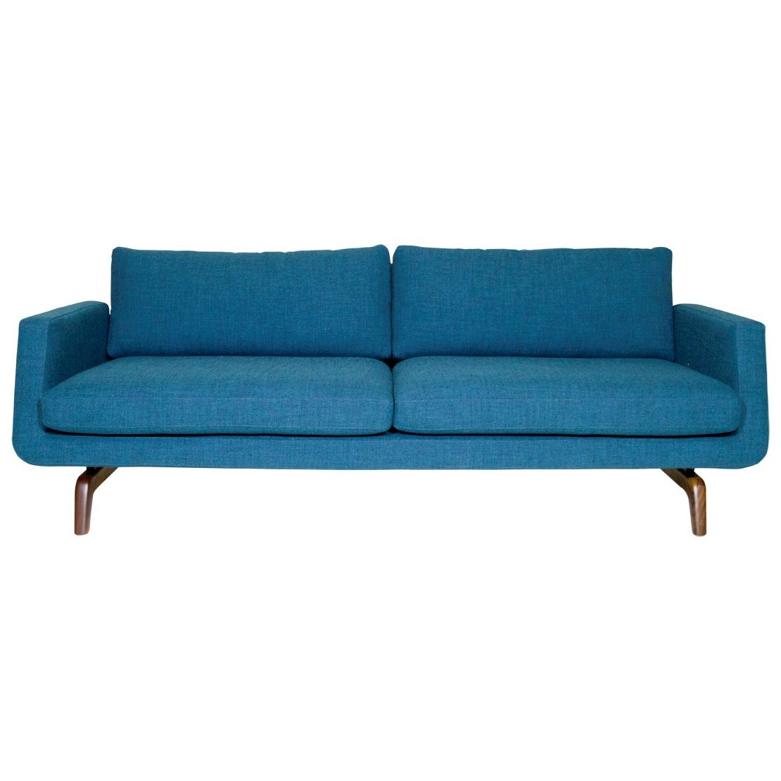 American Leather Nash Contemporary Sofa with Angled Track Arms and Two